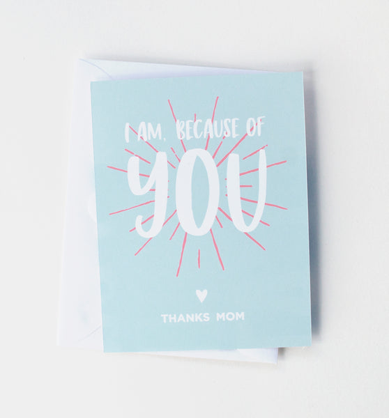 Because of You card