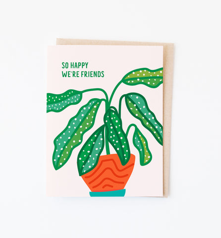 Begonia Friend illustrated greeting card