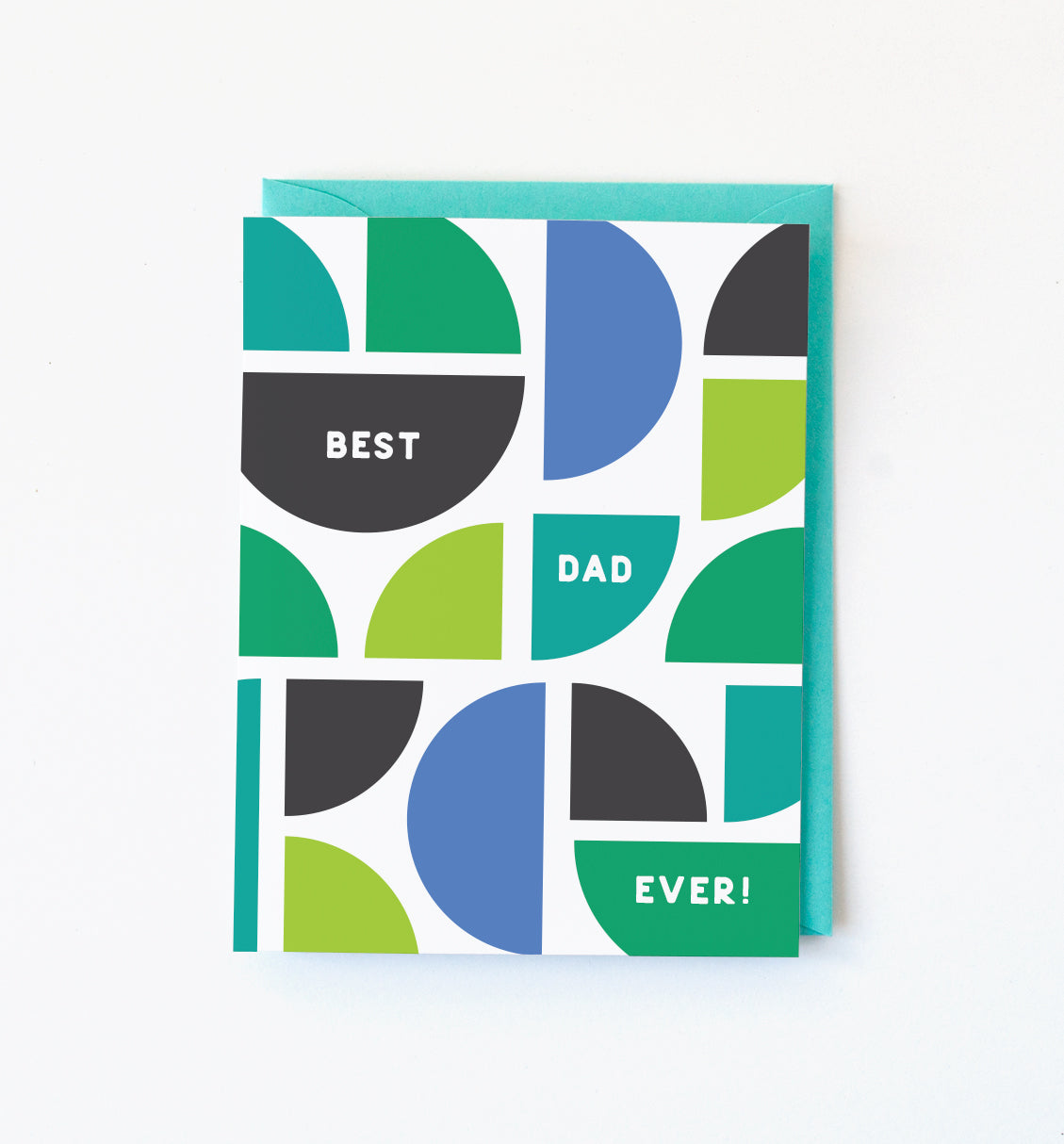 Best Dad Ever shapes card
