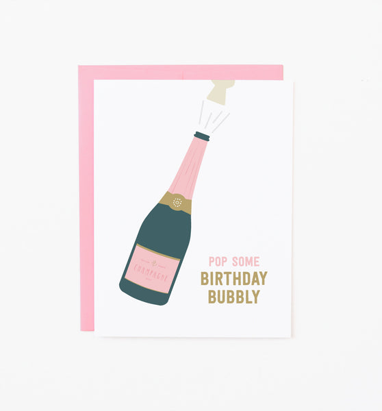 Birthday Bubbly greeting card