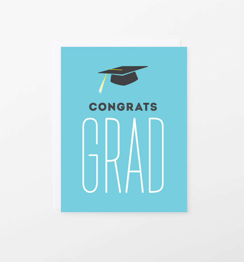 whats a grad card Congrats Grad graduation card – Graphic Anthology