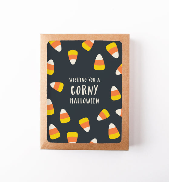 Corny Halloween card