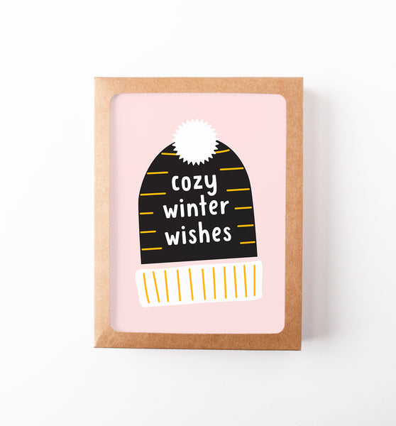 Cozy Winter Wishes holiday card