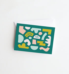 Little note shapes mini card