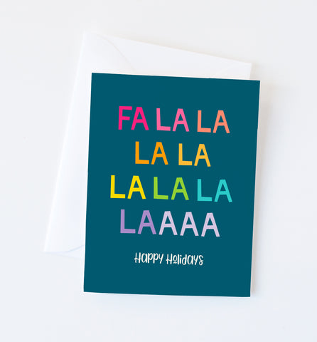 Fa La La holiday card