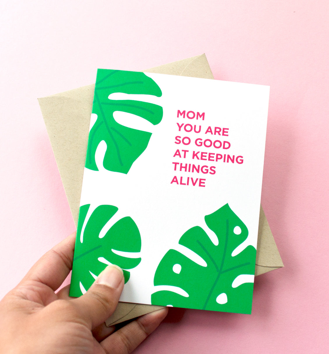 Mother's Day Monstera card
