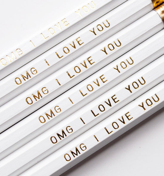 OMG I Love You pencils