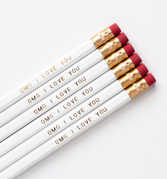 OMG I Love You pencils