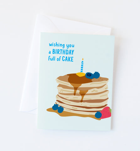Pancake Birthday card