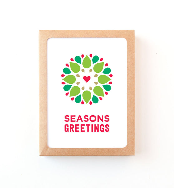Seasonal Wreath holiday card