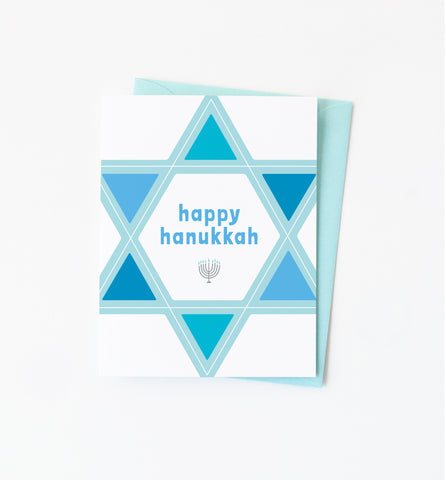 Hanukkah Star of David card