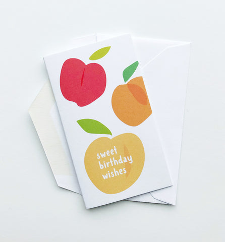 Sweet Birthday Fruit mini card