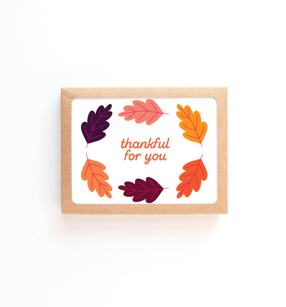 Thankful for You card