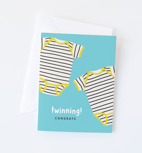 Twinning baby card