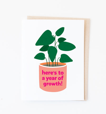 Year of Growth card